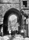 Palestine: An archway on the Via Dolorosa after heavy snowfall, Jerusalem, 1921