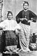 Burma / Myanmar: The celebrated ah-nyeint Sein Chit (right) with her sister, c. 1910. They are both wearing everyday clothing