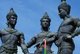 Thailand: The Three Kings Monument in the centre of Chiang Mai, northern Thailand